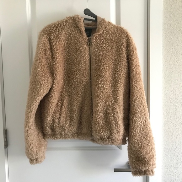 Target Wild Fable Fuzzy Teddy Hooded Jacket - XS - Picture 6 of 8